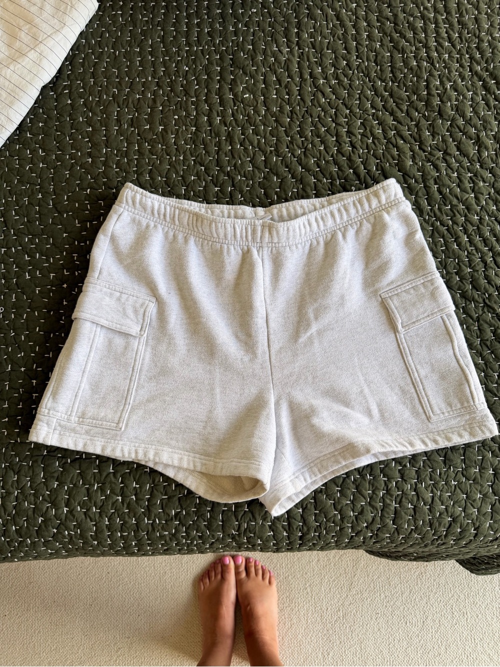 Aritzia Relaxed Cargo Drawstring Shorts - Picture 2 of 4
